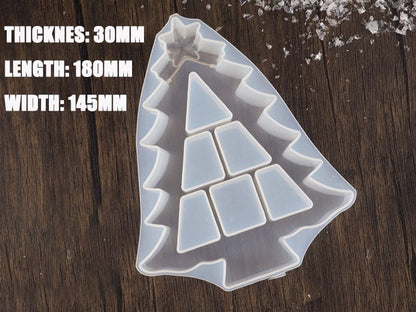 Christmas Display Shelf Epoxy Resin Silicone Mould 