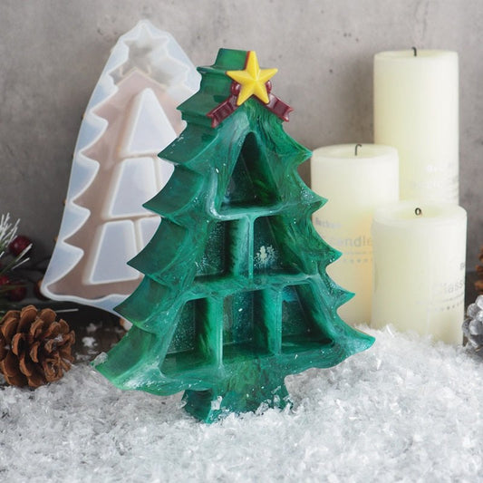 Christmas Display Shelf Epoxy Resin Silicone Mould 