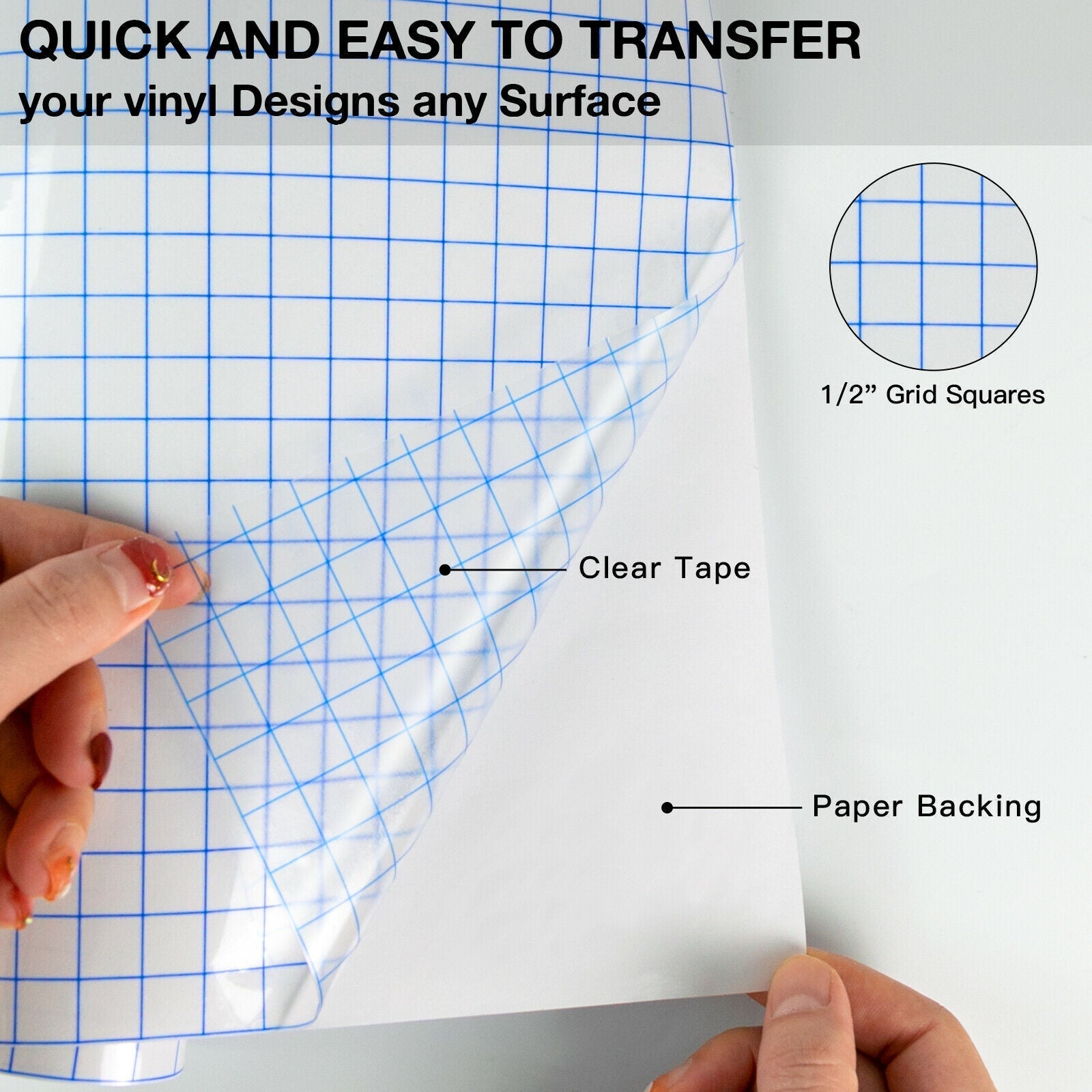 Clear Application Transfer Tape 30cmx150cm Vinyl