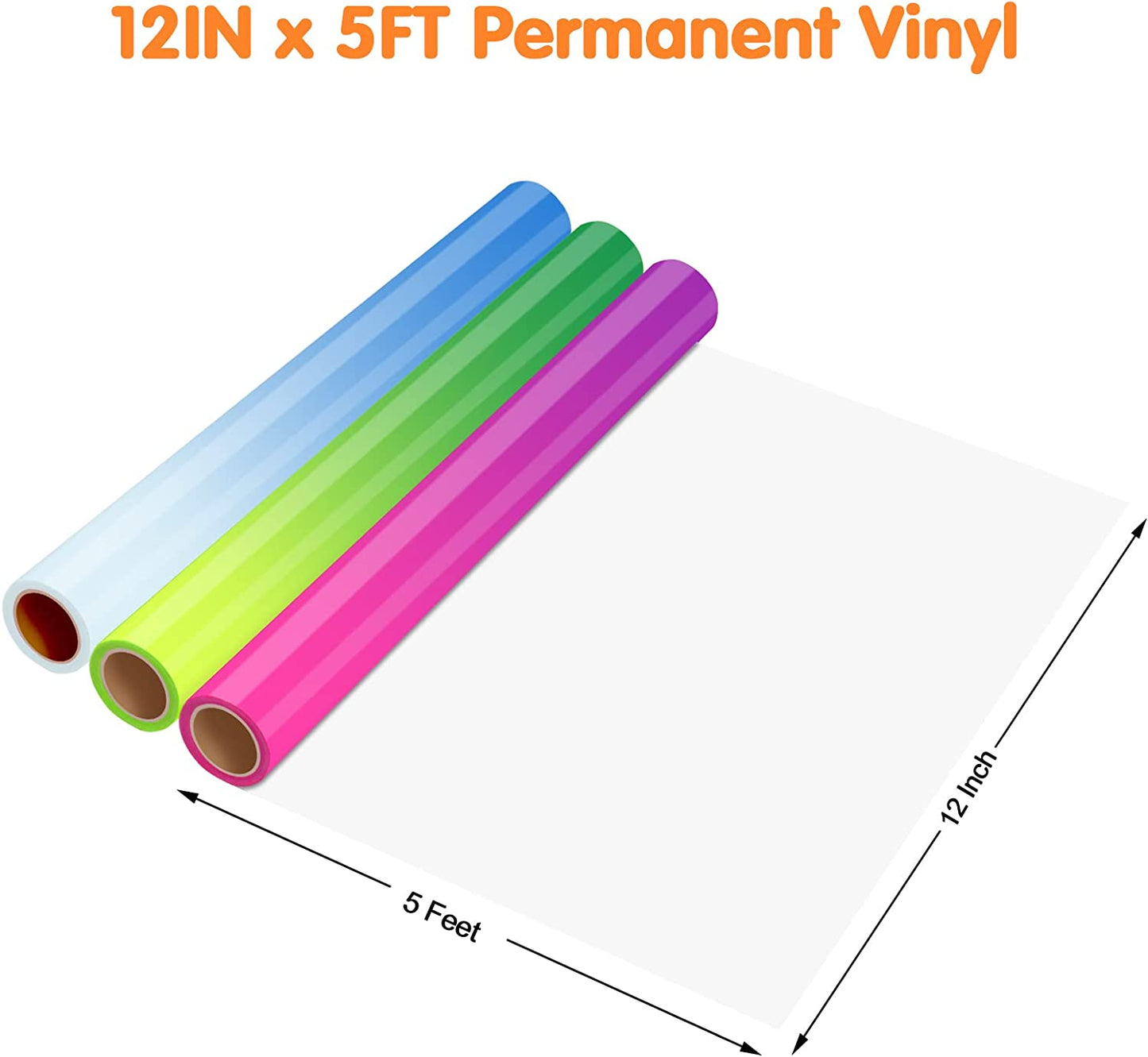 Cold Sensitive Colour Changing Permanent Adhesive Vinyl Roll 30x150cm 