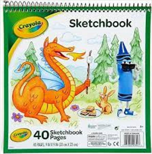 Crayola Sketchbook 40 Pages Kids Art Supplies