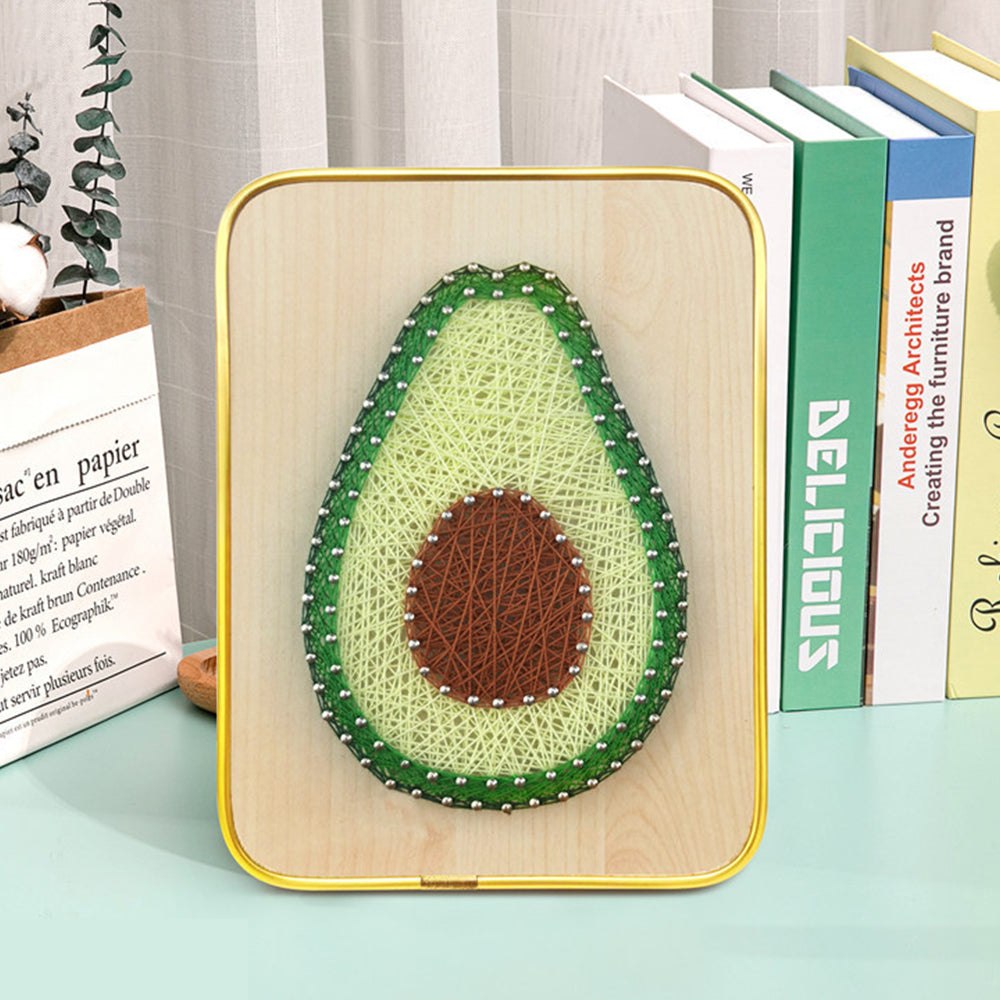 DIY 3D String Art Kit - Avocado Art Kit