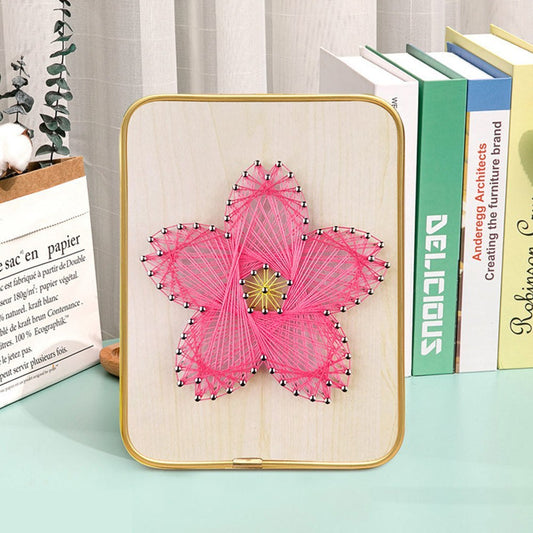 DIY 3D String Art Kit - Pink Flower Art Kit