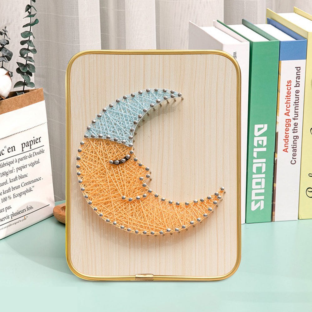 DIY 3D String Art Kit - Sleepy Moon – Craft Outlet Australia