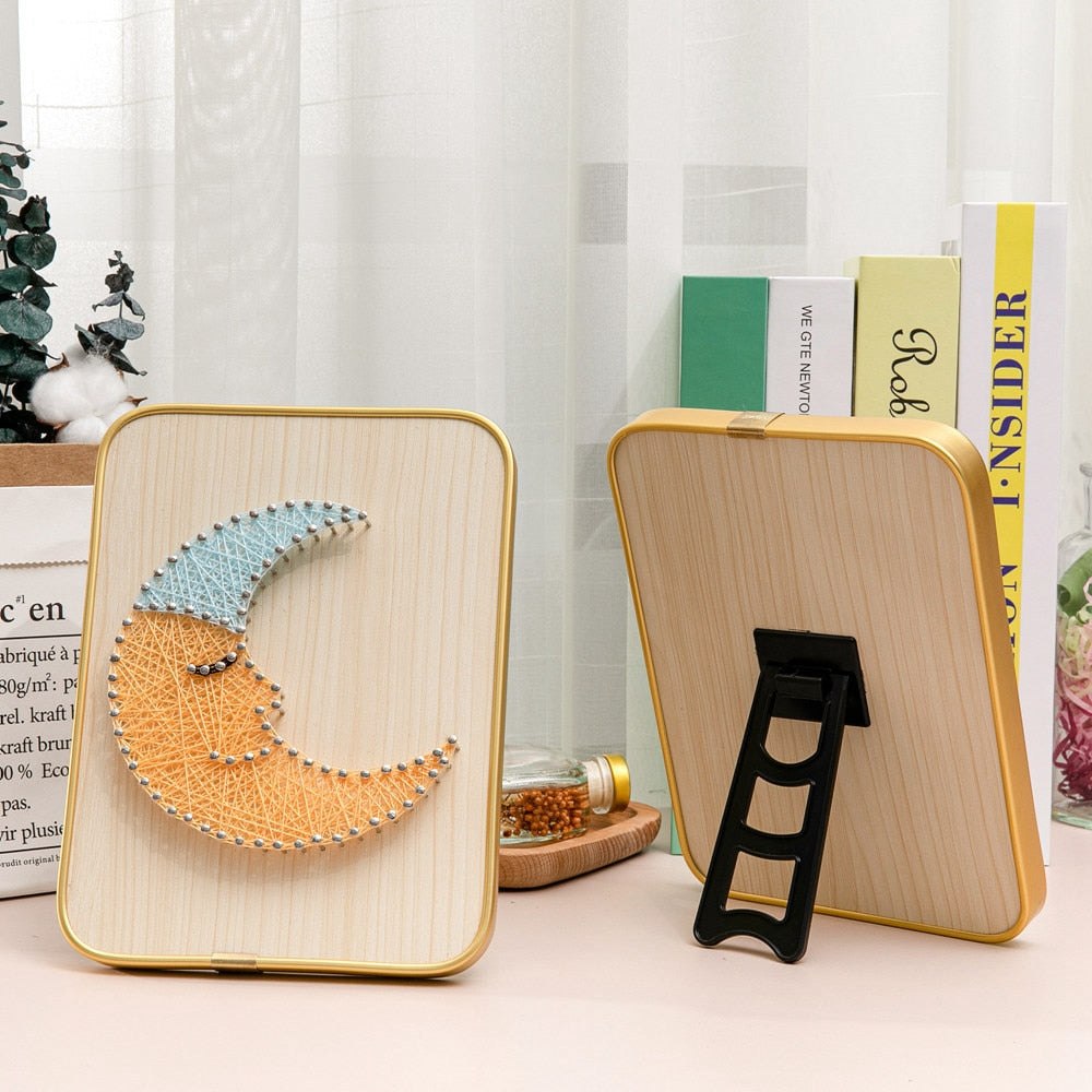 DIY 3D String Art Kit - Sleepy Moon Art Kit