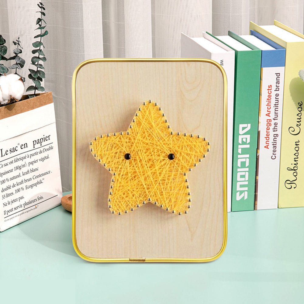 DIY 3D String Art Kit - Yellow Star Art Kit