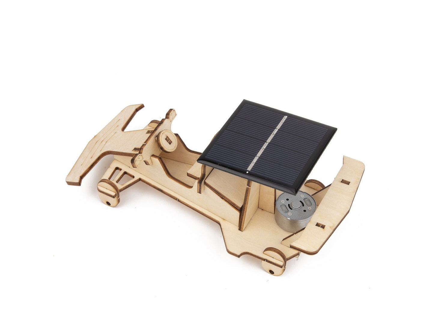 DIY WOODEN SOLAR RACING CAR SCIENCE CRAFT KIT 