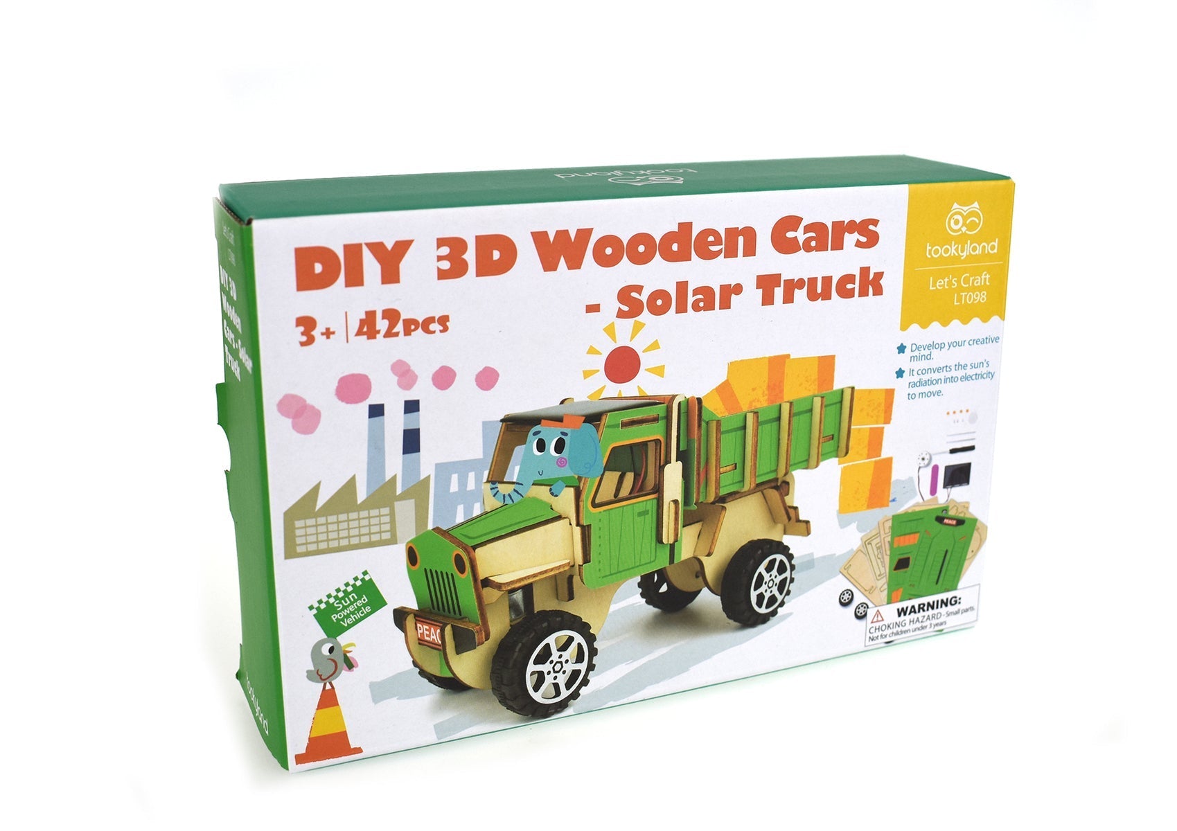 DIY WOODEN SOLAR TRUCK SCIENCE CRAFT KIT 