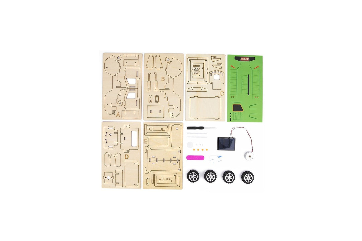 DIY WOODEN SOLAR TRUCK SCIENCE CRAFT KIT 