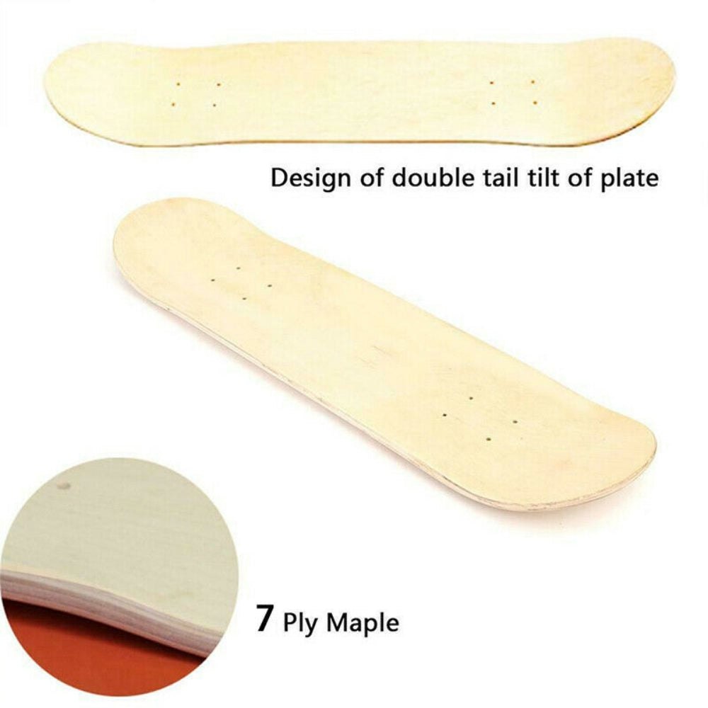 DIY Blank Skateboard Deck Wood Maple Double Concave Blank