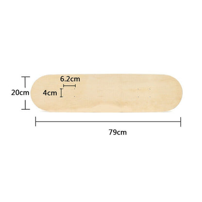 DIY Blank Skateboard Deck Wood Maple Double Concave Blank