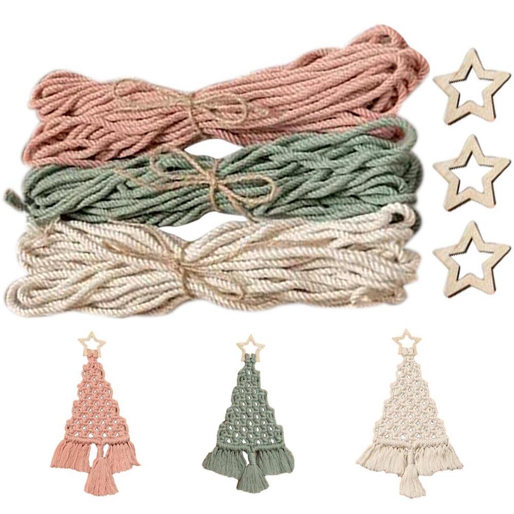 DIY Christmas Tree Ornaments Macrame Kit Art Kit