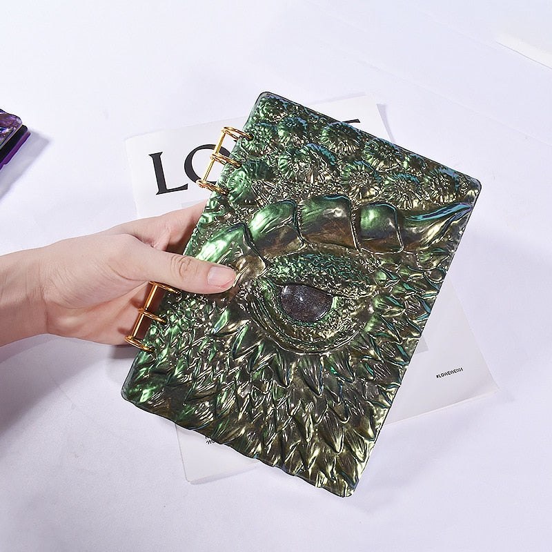 DIY Dragon Eye Book Cover Notebook Kit Resin Mould