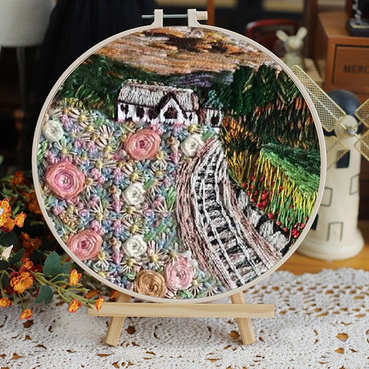DIY Embroidery Kit - Cottage Garden Embroidery