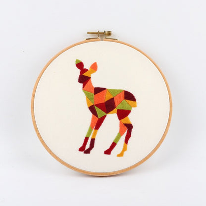 DIY Embroidery Kit - Geometric Animals Range Embroidery