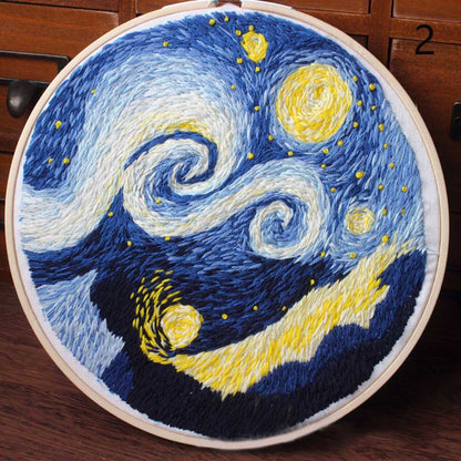 DIY Embroidery Kit - Starry Night Series Embroidery