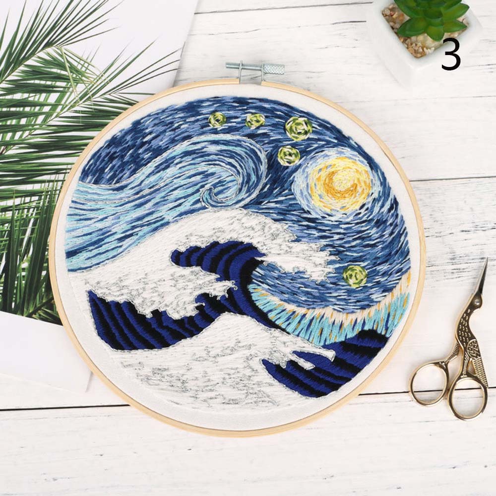 DIY Embroidery Kit - Starry Night Series Embroidery