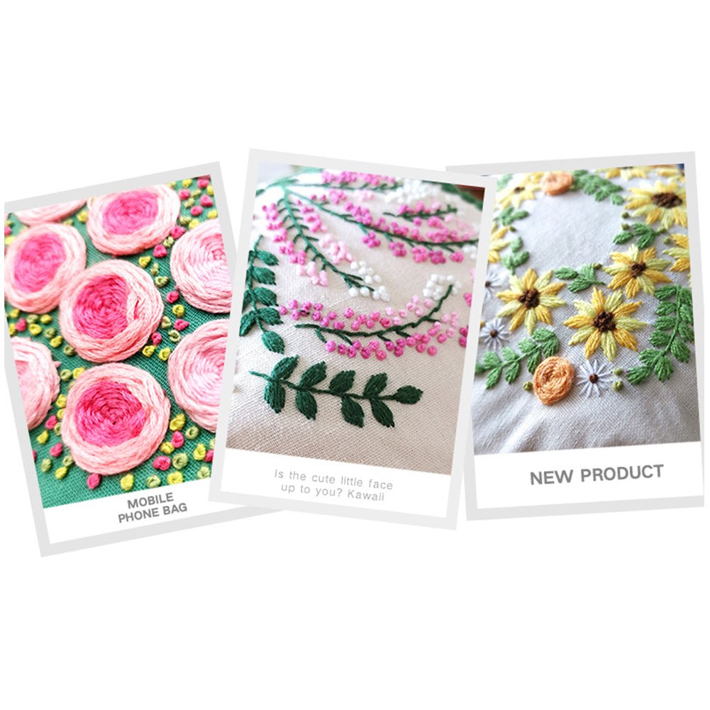 DIY Embroidery Purse Bag Kit - Black Flowers – Craft Outlet Australia