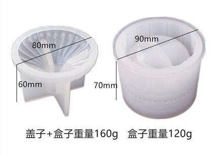 DIY Epoxy Resin Mould Trinket Box with Lid Resin Mould