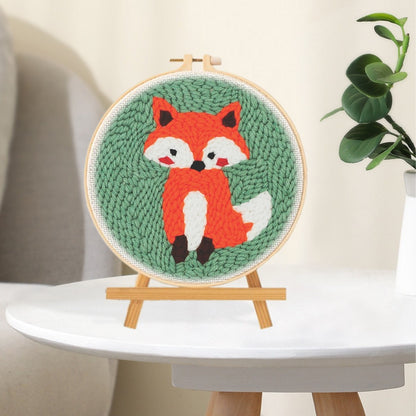 DIY Punch Needle Starter Kit For Beginners - Cute Fox