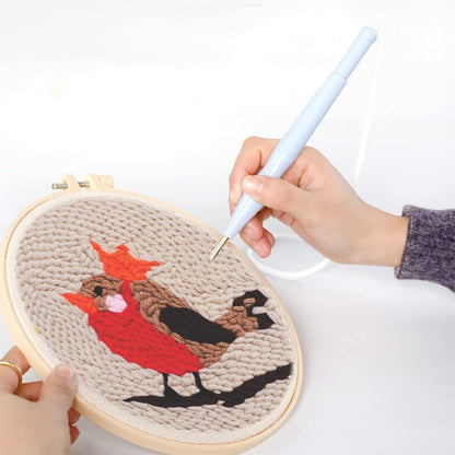 DIY Punch Needle Starter Kit For Beginners - Red Birdie Prince