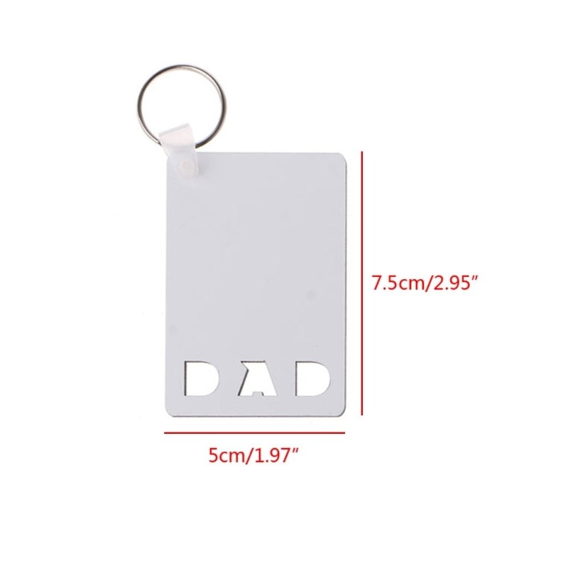 Double-Side Dye Sublimation Heat Transfer Blank Love Key Rings