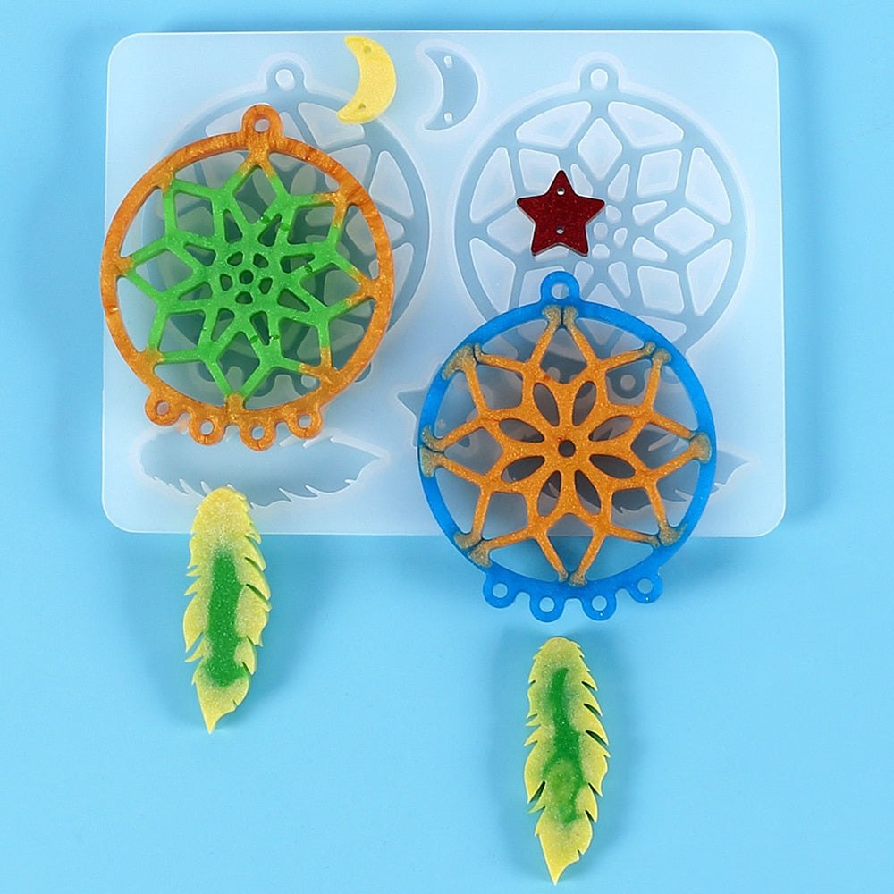 Dream Catcher Epoxy Resin Mould Key Ring Kit Resin Moulds