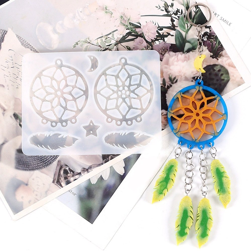 Dream Catcher Epoxy Resin Mould Key Ring Kit Resin Moulds