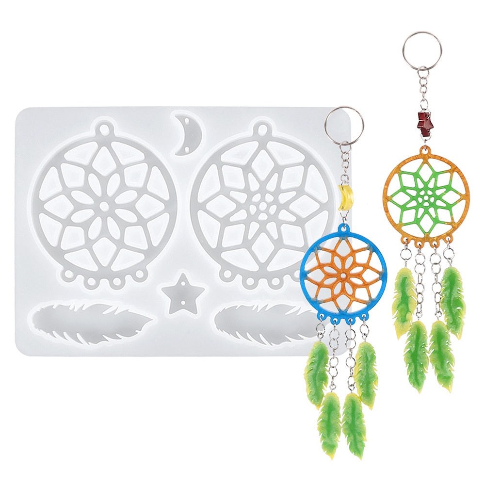 Dream Catcher Epoxy Resin Mould Key Ring Kit Resin Moulds