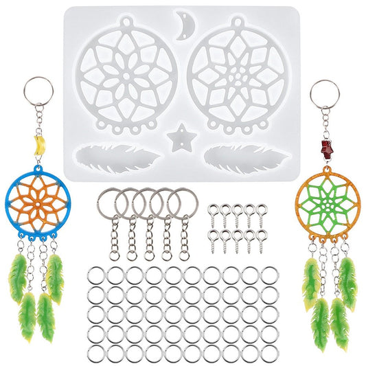 Dream Catcher Epoxy Resin Mould Key Ring Kit Resin Moulds