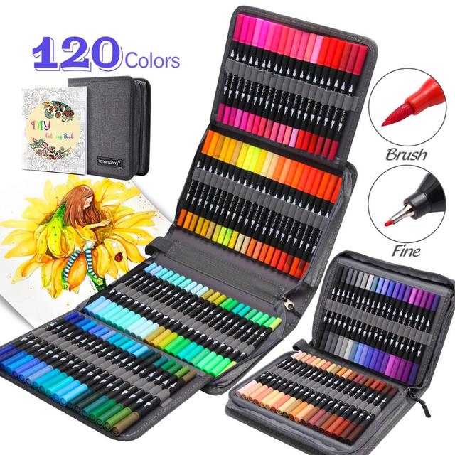 Dual Tip Art Marker Sets Paint