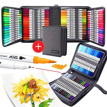 Dual Tip Art Marker Sets Paint