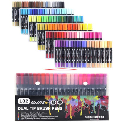 Dual Tip Watercolor Brush Markers Paint