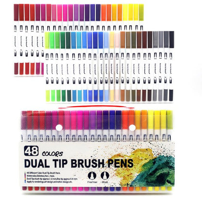 Dual Tip Watercolor Brush Markers Paint