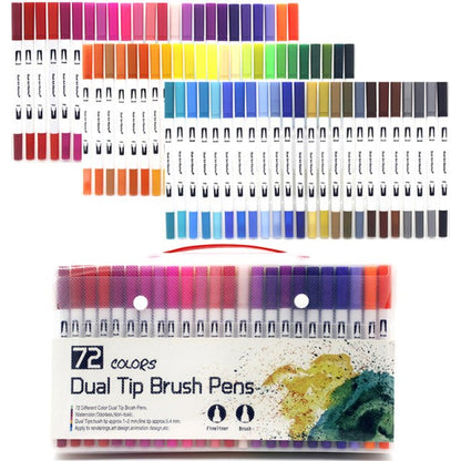 Dual Tip Watercolor Brush Markers Paint