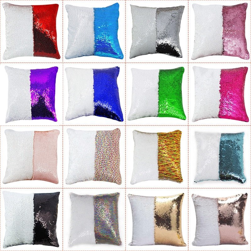 Dye Sublimation Blank Flip Sequin Pillow Cover 40x40cm