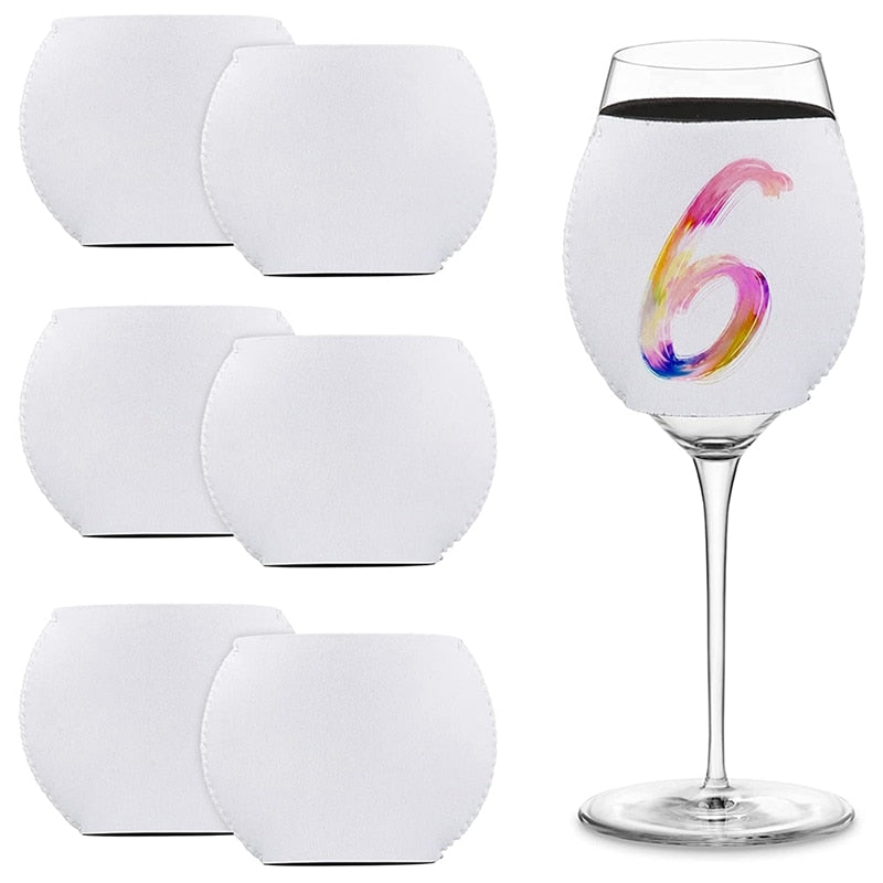 Dye Sublimation Blanks Neoprene Wine Glass Cooler Stubby Holder