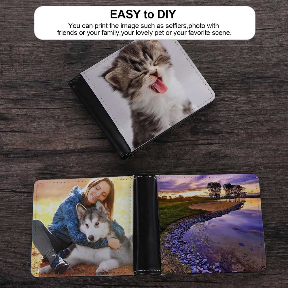 Dye Sublimation PU Leather Wallet Blanks