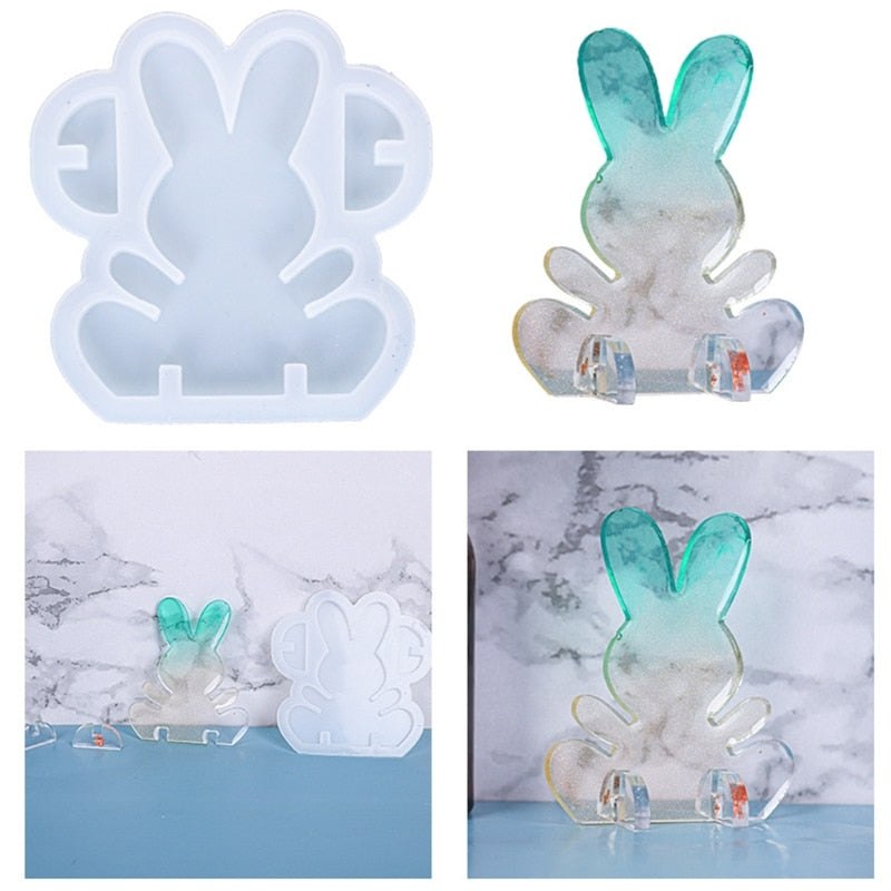 Easter Bunny Rabbit Epoxy Resin Silicone Mould Resin Mould