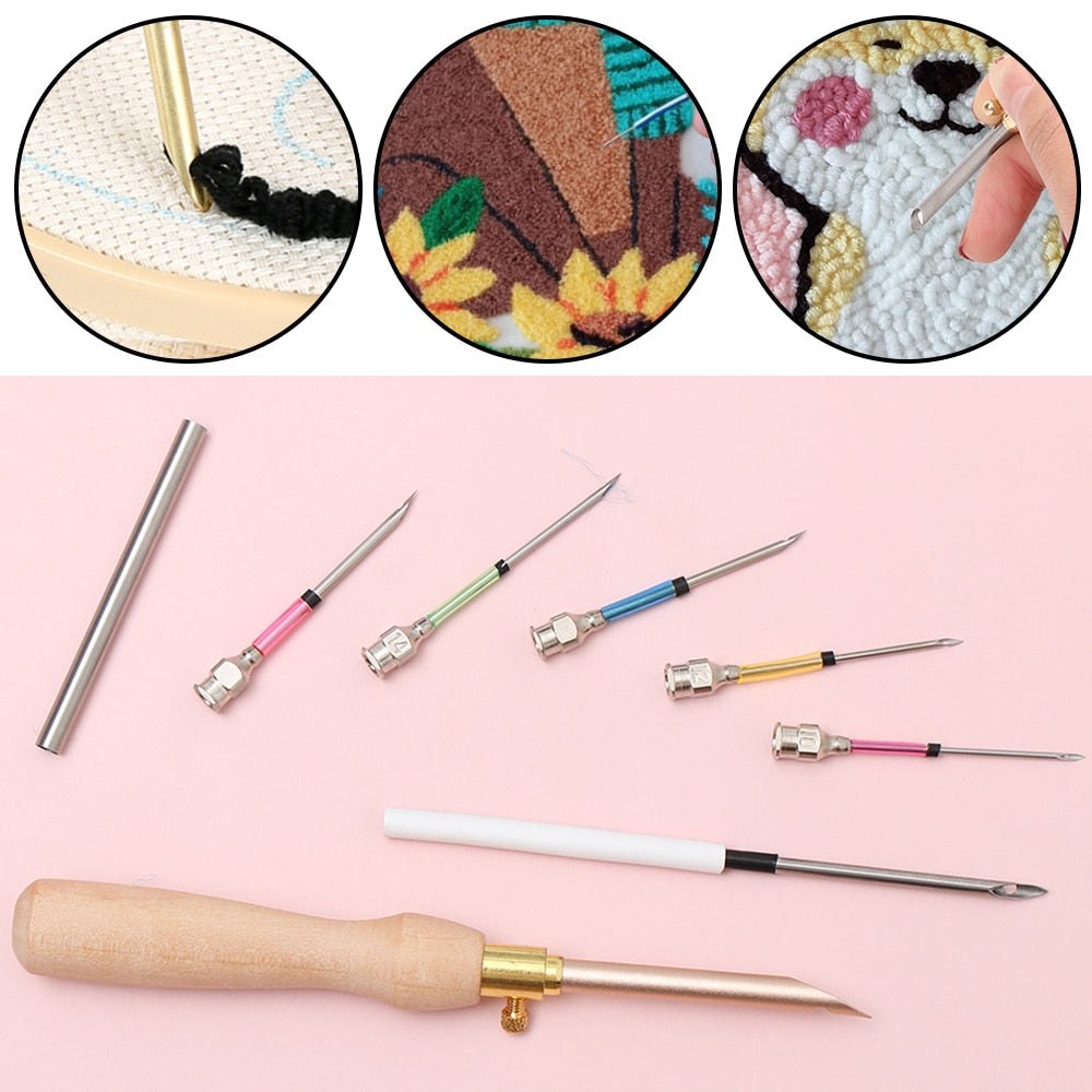 11Pcs Embroidery Punch Needle Tool Kit Embroidery