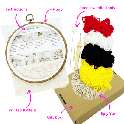 Embroidery Scenery Punch Needle Kits - Grassy Hills Embroidery