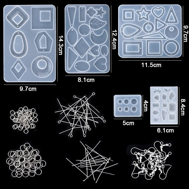 Epoxy Resin Casting Silicone Mould Starter Kit - Earring Pack Resin Mould