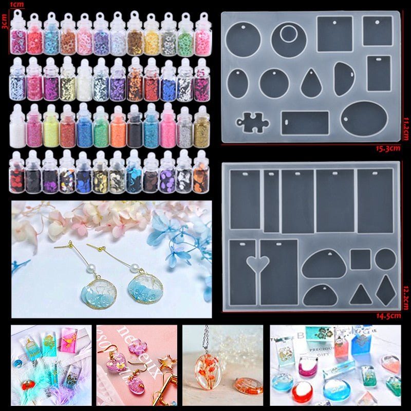 Epoxy Resin Casting Silicone Mould Starter Kit - Pendant Pack Resin Mould