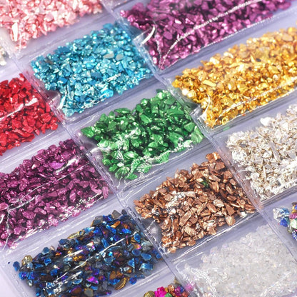 Epoxy Resin Filler Irregular Crushed Flakes Sequins 6 Pack Resin