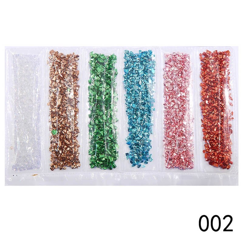 Epoxy Resin Filler Irregular Crushed Flakes Sequins 6 Pack Resin