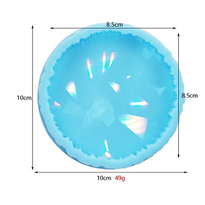 Epoxy Resin Holographic Coaster Silicone Mould 