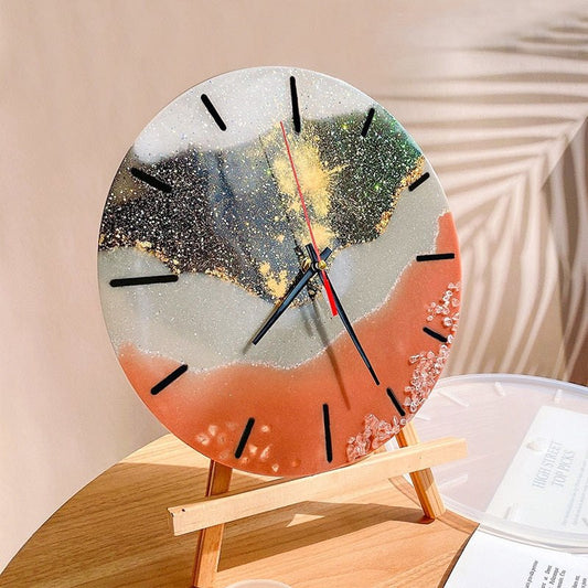 Epoxy Resin Round Clock Silicone Moulds