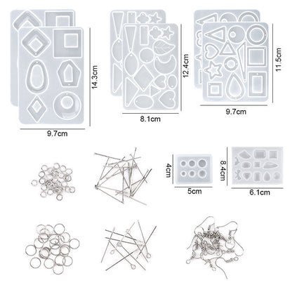 Epoxy Resin Silicone Earring Mould Kit Set 