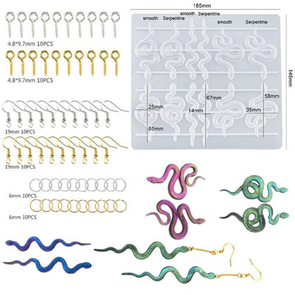 Epoxy Resin Silicone Earring Mould Kit - Set 9