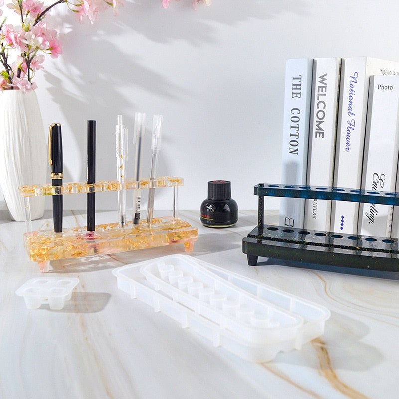 Epoxy Resin Silicone Mould Pen Holder 